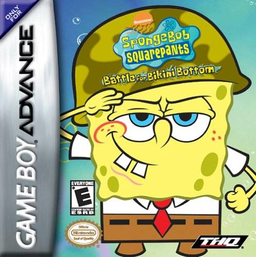 SpongeBob SquarePants Battle for Bikini Bottom box art for GameBoy Advance